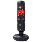 Punching Ball Gonflable Noir et Rouge