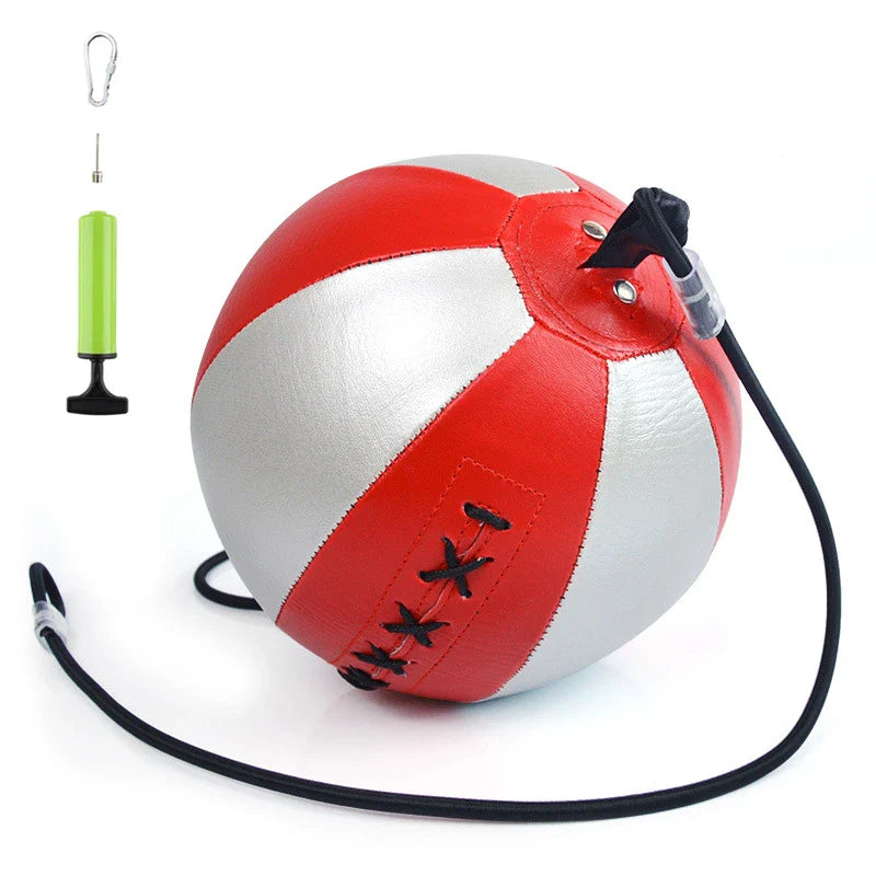 Ballon Boxe Double Sangle rouge et blanc