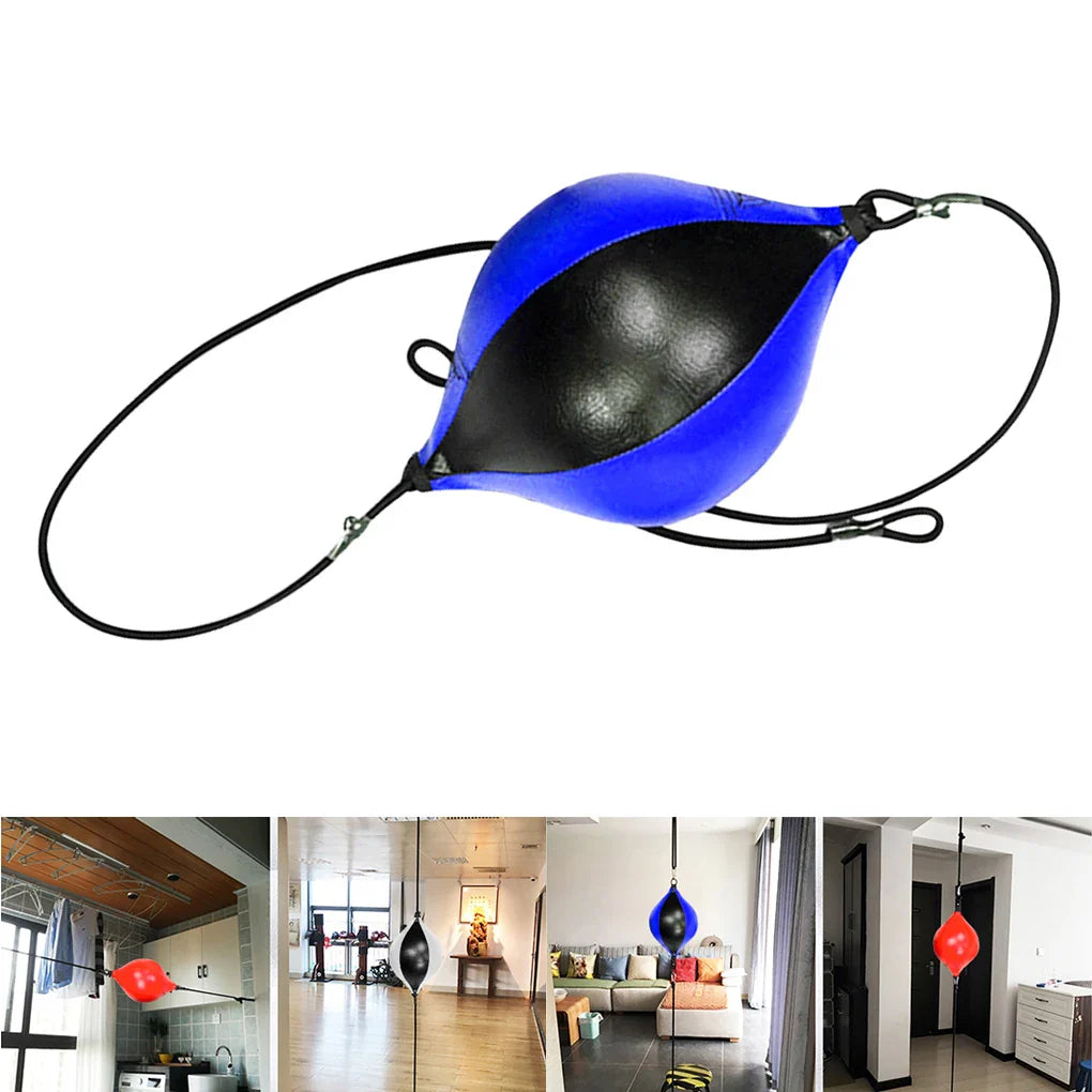 Ballon Boxe Double Cordon bleu et noir