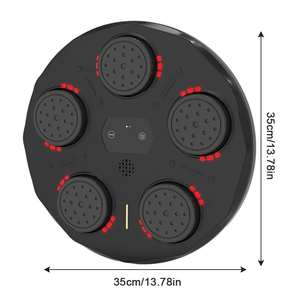 snawowo Music Boxing Machine Adulte - 9 Modes de Vitesse Box Murale Musicale avec Gants de Boxe