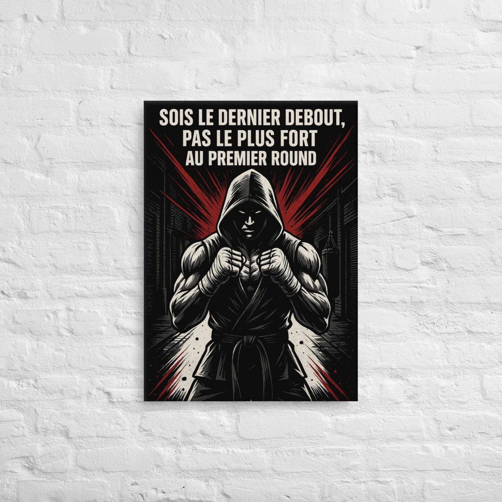 Tableau Toile Fine Boxe Dernier Debout